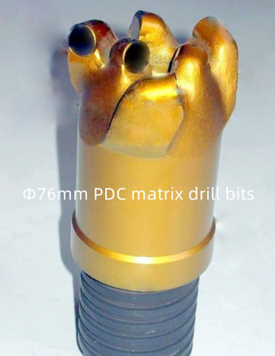 การขุดเจาะหิน เมทริกซ์ ร่างกาย PDC สว่าน 76 มม. เส้นผ่านศูนย์กลางสำหรับการขุดถ่านหิน