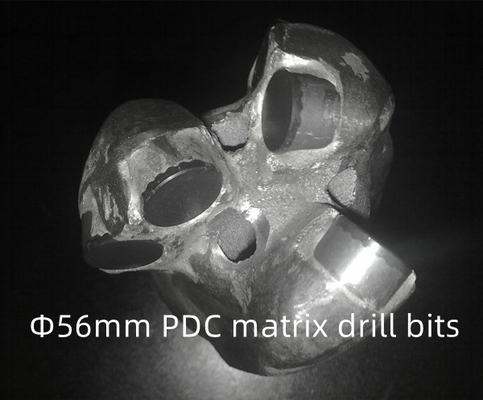 ดอกสว่านเจาะกระแทก PDC ขนาดเส้นผ่านศูนย์กลาง 56 มม. สำหรับการเจาะหิน