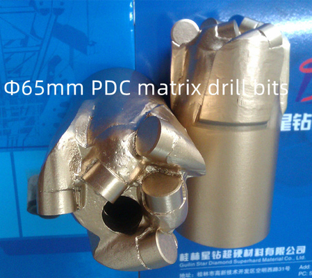 ใบรับรอง ISO9001 เมทริกซ์ ร่างกาย PDC สว่าน Dia 65mm การใช้เหมืองถ่านหิน
