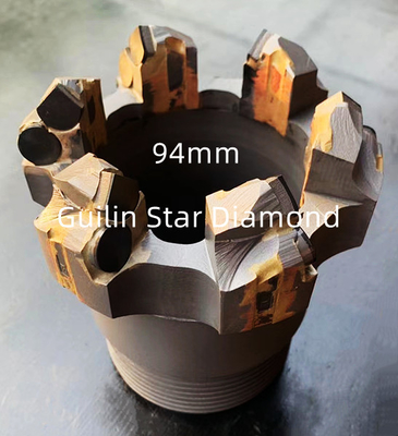OEM PDC Core Drill นิดหน่อยs เส้นผ่านศูนย์กลาง 96 มม. สำหรับการสำรวจทรัพยากร