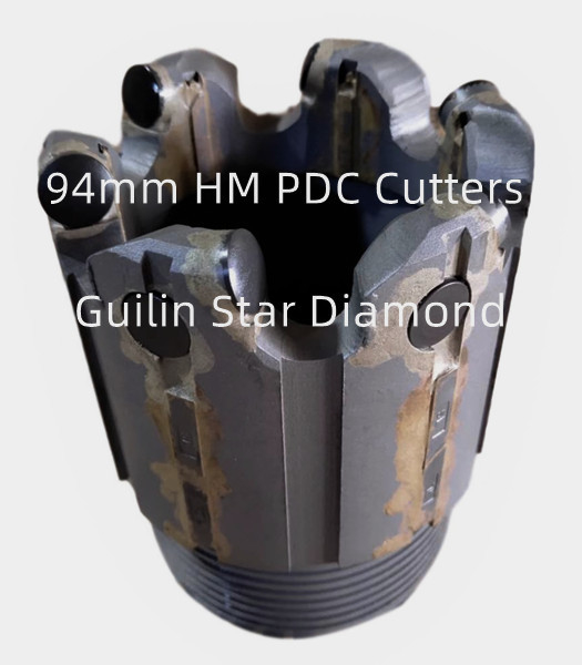 OEM PDC Core Drill นิดหน่อยs เส้นผ่านศูนย์กลาง 96 มม. สำหรับการสำรวจทรัพยากร